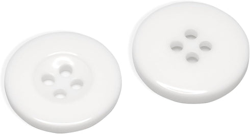 12 Pcs White Buttons for Sewing 0.75 inch Lab Coat Buttons 4 Hole Sewing Buttons 30L Plastic Buttons Uniform Buttons Decorative Buttons for Pants ...