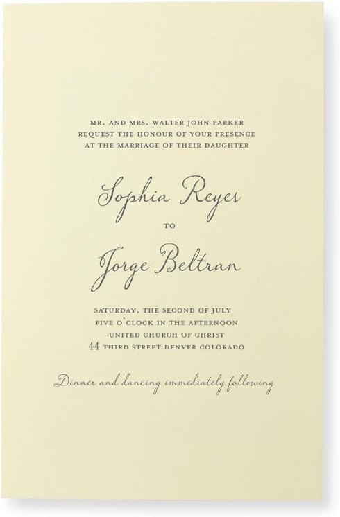 Gartner Studios Simple Ivory Print At Home Wedding Invitation Kit, 5.5” x 8.5”, Set of 100, Includes Envelopes (76039)...