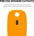 Silicone Case for Tile Pro 2022 with Keychains, 2 Pack Anti-scratch Protective Cover with Carabiner (Black/Orange)...