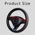 Car Steering Wheel Cover, Leather Car Steering Wheel Cover, Anti Slip Steering Wheel Cover, 15Inch Universal Stretchy Steering Wheel Protector Com...