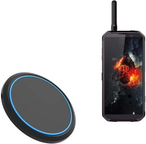 BoxWave Charger Compatible with Blackview BV9700 Pro - SwiftCharge PowerDisc Wireless Charger (15W) with Wireless Chargers That Require QC3.0 mini...