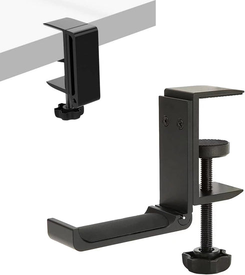 Weiyichuang Desk Headphone Hanger,Headphone Stand, Headphone Foldable Hanger Adjustable Headset Stand Clamp Mount Desk Hook...