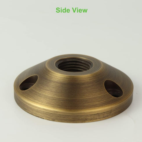 Sturdy Cast Brass Surface Mounting Plate Low Voltage Landscape Lighting Accessories Antique Bronze 2pcs...