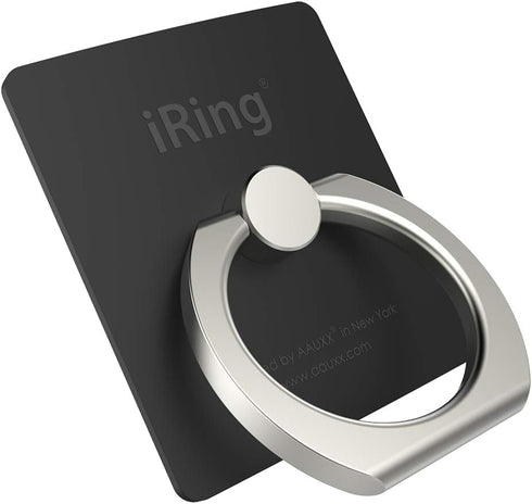 iRing Original, Made in Korea, Phone Ring Holder, Cell Phone Grip Stand, Compatible with iPhone, Galaxy, and Other Smartphones (Black)...