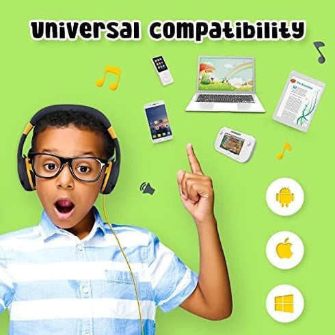 Kidrox Toddler Headphones for 1 + Year Old — Baby Headphones for Toddlers 1-3, Infant Headphones for Girls & Boys, Wired Kids Headphones for Airpl...