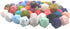 50pcs 14mm Silicone Polyhedron Pearl Beads Silicone Icosahedron Beads for Keychain Mom Necklace Making DIY Craft Jewelry Beading Accessory...