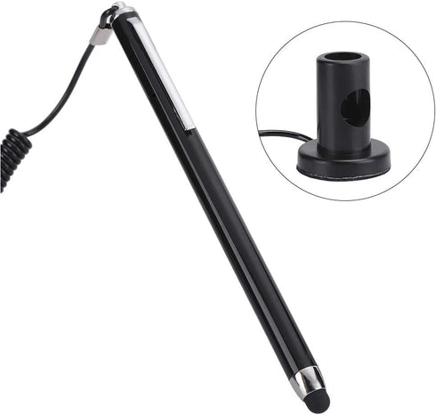 Touch Screen Pen Active Stylus Capacitive Touch Screen Pen with Spring Rope Suitable for POS, PDA, Industrial PC, car Navigator Excellent Writing ...