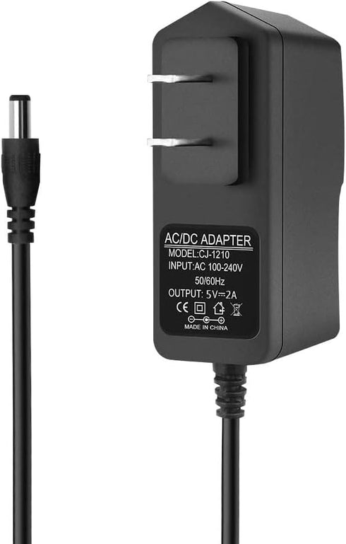 5V 2A DC Power Supply Adapter Power 100-240V AC to DC 5 Volt 2 Amp 10W Converte AC/DC Adapter with 5.5 x 2.5mm/5.5x2.1mm tip for TV Box LED Strip ...