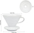 Pour Over Coffee Maker, Single Cup Coffee Dripper, Manual Porcelain Slow Brewing Accessories for Travel, Camping, Office, Home, Cafe, Coffee Gifts...