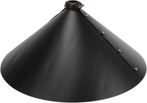 Outdoor Squirrel Baffle, Black Powder Coating Squirrel Flapper Professional Galvanized Steel Protective for Bird Feeder...