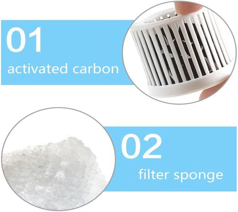 Fish Tank Filter Aquarium Sponge Filter Quiet Small Filter for 1-20 Gallon Aquariums Detachable with Activated Carbon and Air Stone (Air Pump not ...