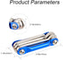 Folding Allen Wrench Set Multifunction Folding Hex Key Set Portable Fold Up Hex Wrench Set for Repairing Road and Mountain Bikes(6 in 1)...