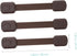 4pcs for Cupboard Drawer Strap Proofing Babyproof Drawers Childproofing Locks Oven Door Plastic Safety Dishwasher Catch Brown Cabinet Cabinets Loc...