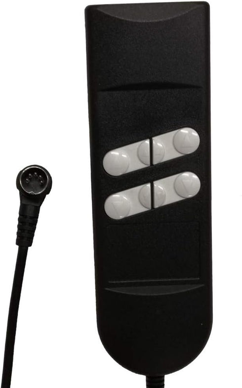 Fromann Recliners Remote Hand Control Handset 180 Degree 5 Pin 4/6 Button with 90 Degree Extension Cord for Power Sofa and Lift Chairs...