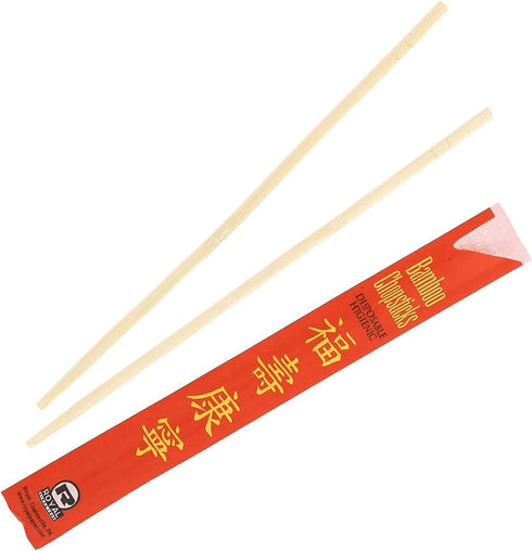 Premium Disposable Bamboo Chopsticks Sleeved and Separated (Bag of 200 Pair)...