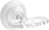 iDesign BPA-Free Plastic Bathroom Suction Toothbrush Holder - 2.75" x 2.25" x 2", Clear...