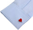 Heart Engagement Valentine's Day Red Pair Cufflinks in Presentation Gift Box & Polishing Cloth...