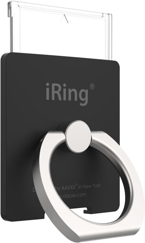 iRing Link, Made in Korea, Wireless Charging Friendly Phone Holder - Cell Phone Ring Grip Finger Holder and Stand Compatible with iPhone, Galaxy, ...