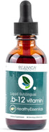 Essential B-12 Liquid B12, Supports Energy and a Healthy Nervous System - Convenient Liquid Dropper Absorbs Fast & Tastes Great...
