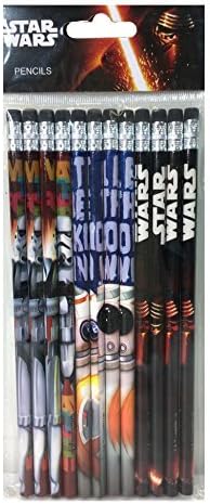 Disney Star Wars"The Force Awaken" 12 Wood Pencils Pack...