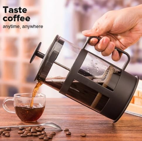 Roast'n Berry French Press Coffee Maker, Tea Maker, Travel Coffee Presses, Cold Brew Heat Resistant Thickened Borosilicate Coffee Pot for Camping ...