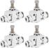 uxcell Air Flow Control Valve, In-line Speed Controller Union Straight, Pneumatic Connector Valve, 6mm Tube Outer Diameter 4Pcs...