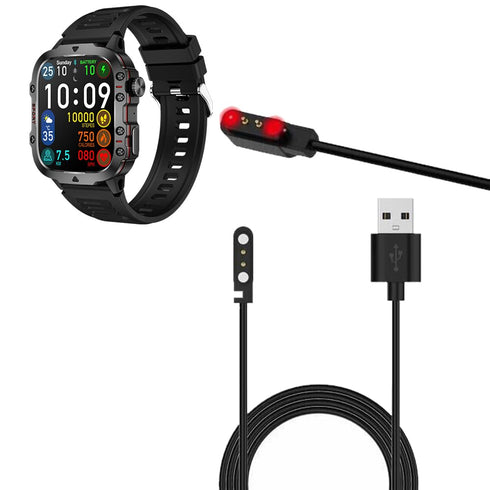 USB Cable QX11 SmartWatch, Magnetic Replacement Charger Compatible for QX11 Smart Watches...
