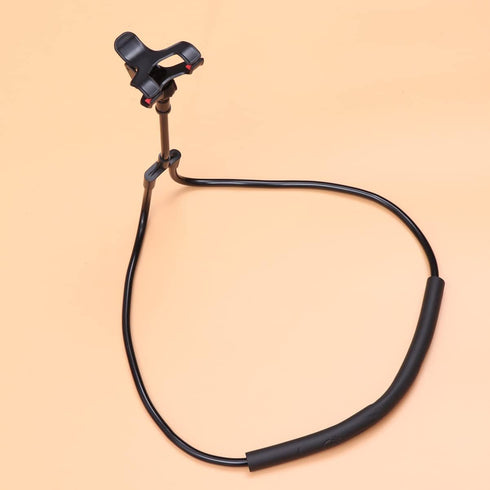 LIFKOME Phone Stand Hanging Mobile Home Phone U-Shape Flexible Universal Men Person Bracket Lazy Mount U Use and Desktop for Shape Stand Black Hol...