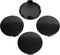 KitsPro 2.4Inch 60MM Wheel Center Caps, Pack of 4 (Gloss Black, Outer 60MM, Inner 56MM)...