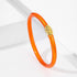Pingyongchang Candy Color Glitter Resin Bangle Friendship Bracelets Lightweight Soft Silicone Plastic Stack Wristband for Women Men 70s 80s Holida...