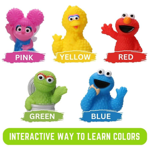Sesame Street 10 Piece Finger Puppet Set - Party Favors, Educational, Bath Toys, Floating Pool Toys, Beach Toys, Finger Toys, Playtime...