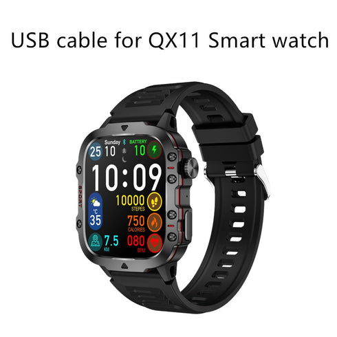USB Cable QX11 SmartWatch, Magnetic Replacement Charger Compatible for QX11 Smart Watches...