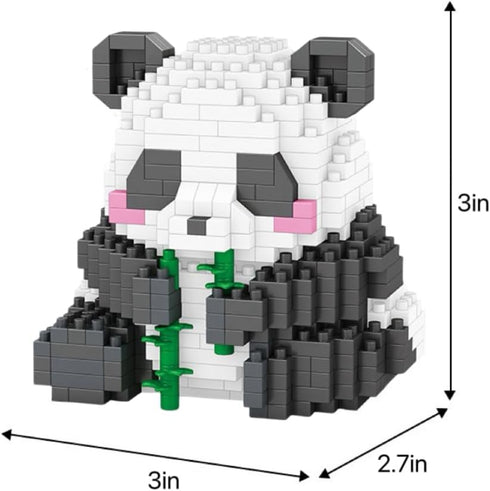 Micro building blocks bamboo panda children's building blocks toys adult building blocks set suitable for various life surprise gifts - Mini Panda...