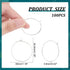 UNICRAFTALE 100pcs 30mm Beading Hoop Earring Wine Glass Charm Rings Stainless Steel Hoop Earring Findings Metal Earring Ring for DIY Jewelry Makin...