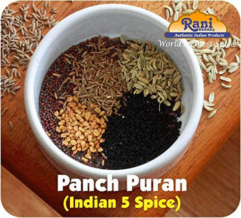 Rani Panch Puran (5 Spice) 7oz (200g) ~ All Natural | Vegan | Gluten Friendly | NON-GMO | Kosher | Indian Origin (Equal Blend of Fenugreek, Mustar...