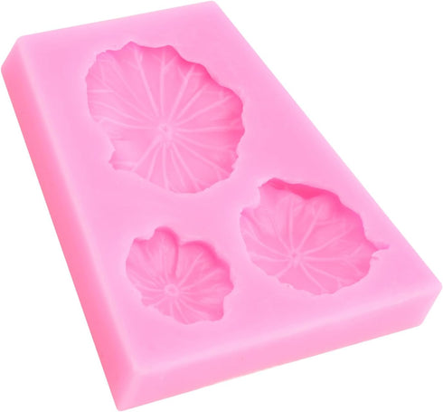 Lotus Leaf Fondant Mold Lotus Leaf Cake Decoration Silicone Molds For Cupcake Topper Chocolate Candy Gum Paste Polymer Clay...