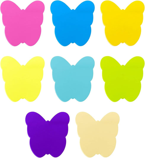Sticky Notes, 560 Sheets 3 × 3 Inches Butterfly Shape Self Sticky Notes Pad, Colour Sticky Notes, Bright Colors Self-Stick Pads for Home Office No...