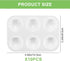 10 Pcs Plastic Paint Tray Palettes, Paint Tray Palettes for Painting Tray, Rectangular White Paint Palette Tray,Watercolor Oil Paints Acrylic Pale...