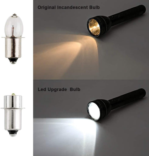 TRLIFE Maglite LED Bulbs DC 3V, Maglite Replacement Bulbs for Only 2 Cells C&D Maglite Flashlights, 3W LED Flashlight Bulb Replacement Part Maglit...