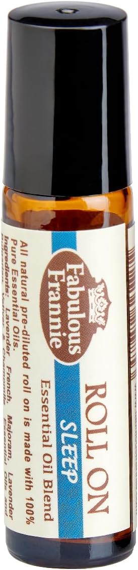 Fabulous Frannie Sleep Essential Oil Blend Pre-Diluted Roll-On 10 ml Made with Chamomile, Marjoram, Bulgarian Lavender and Vetiver...