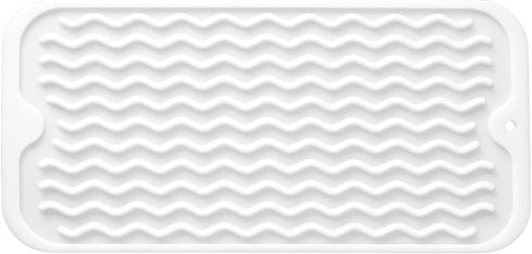 Silicone Dish Drying Mat for Multiple Usage, Easy clean, Eco-friendly, Heat-resistant Dish Drainer Mat for Kitchen Counter,Sink,Refrigerator or Dr...
