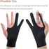 Drawing Glove, 3-Layer Palm Rejection Digital Art Glove for Graphic Tablet, Artist Gloves with Two Fingers for iPad, Paper Sketching, Smudge Guard...