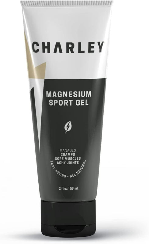 Charley Magnesium Sport Gel (2 oz.) - All Natural, Fast-Acting, Organic Solution for Athletes and Active Individuals...