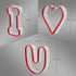 Love Cookie Cutters Set – I Love U Shape Bicuit Cutter for Valentine’s Day and Decorating Wedding Cake...