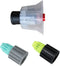 3 Pack Water and Foam Nozzle Tips Head Replacement for 18mm Coarse Thread Foam Sprayer Hand Pressure Foaming Pump Blaster Bottle Car Wash Soap Spr...