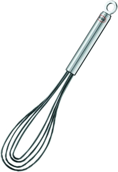 Rosle 95656 Stainless Steel & Silicone Flat Egg Beater Whisk 10.4 Inch, Silver...