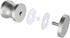 CKB Bathroom Shower Glass Round Single Sided Door Knob Polished Steel with Solid 304 Stainless Steel Door Handle Pull for Bathroom Hardware....
