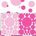 Wall Decor Dots, Polka Dot Wall Decals for Girls Room Walls Decor Stickers Bedroom Kids Art (Lt & DK Pink)...