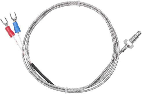 HiLetgo 5pcs K Type Temperature Sensor Temperature Probes M6 Screw Thermocouple Stainless Steel probe Length 1M...