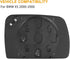 X AUTOHAUX Car Driver Left Side Rearview Mirror Glass Heated with Backing Plate for BMW X5 2000-2006...